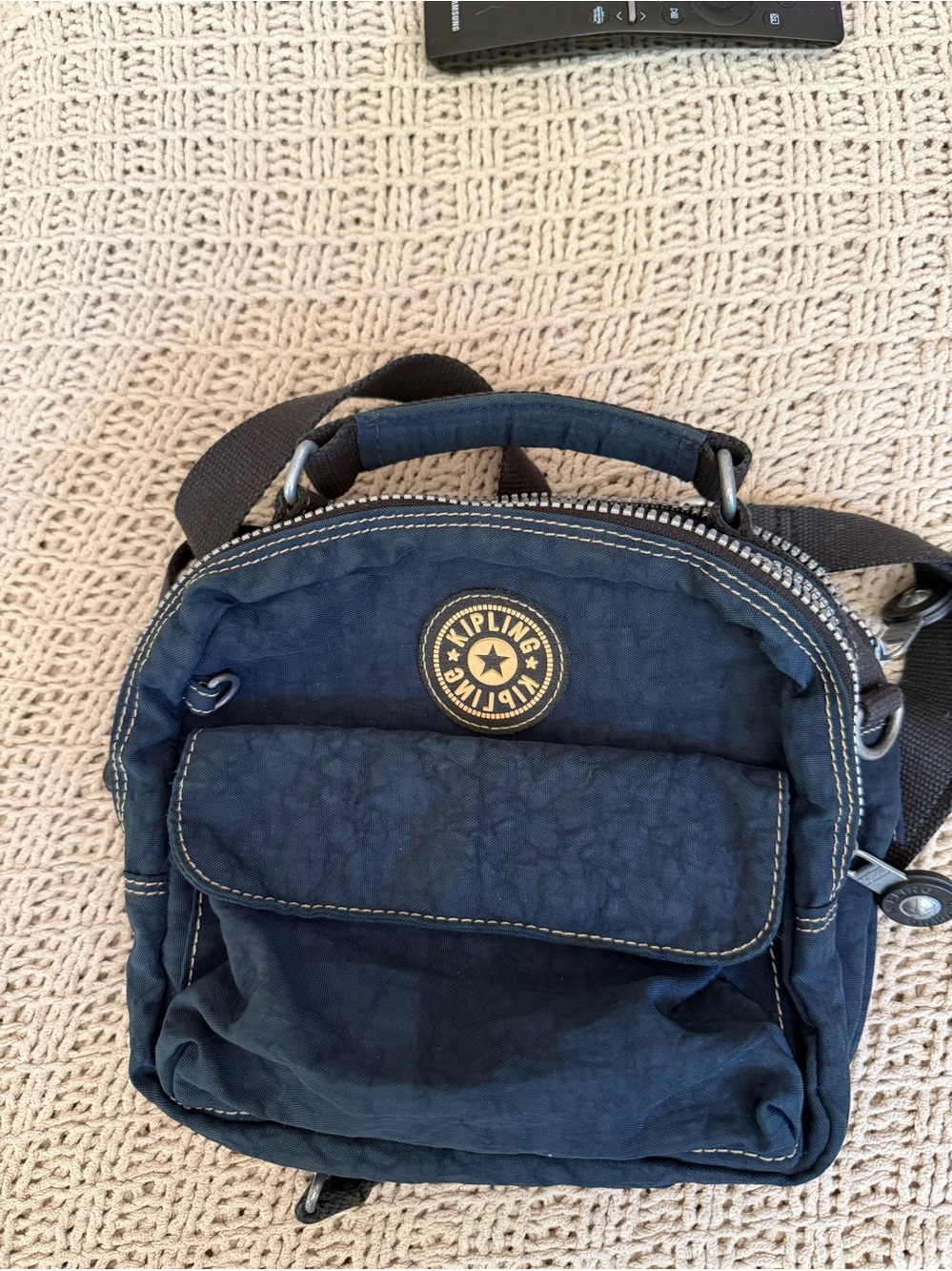 Kipling Navy Crossbody Backpack